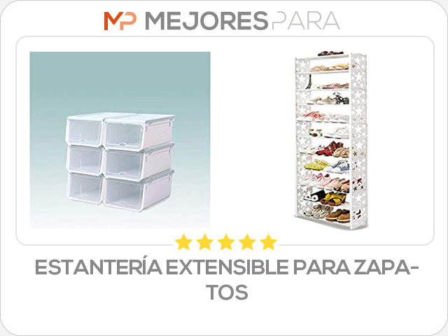 estantería extensible para zapatos