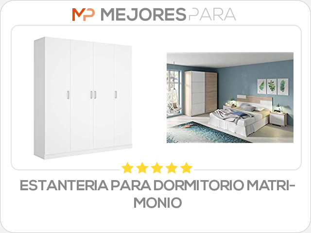 estanteria para dormitorio matrimonio