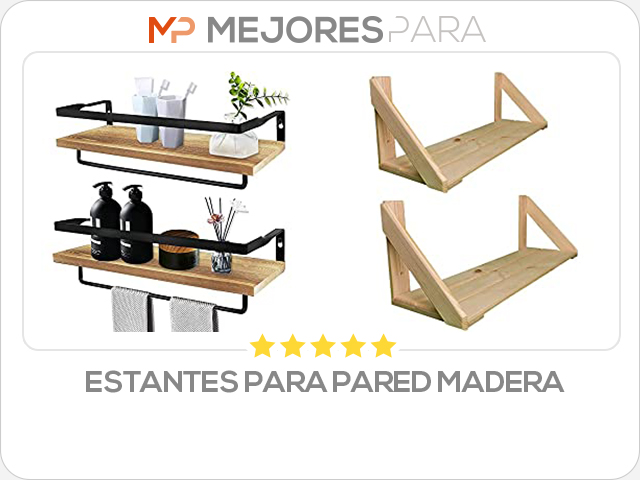 estantes para pared madera