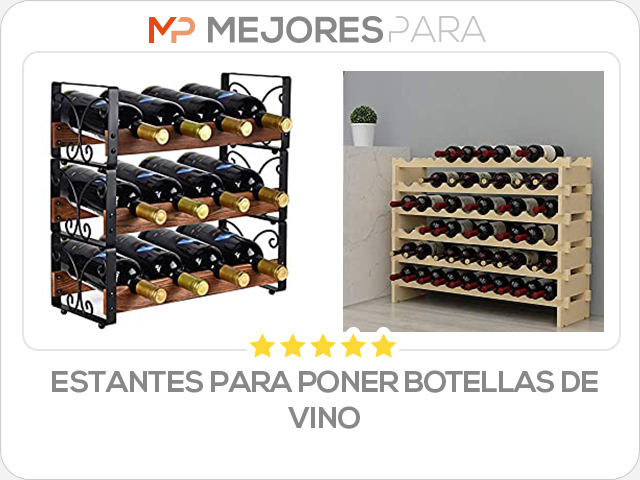 estantes para poner botellas de vino