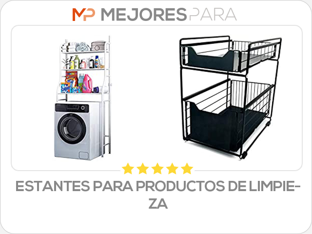 estantes para productos de limpieza
