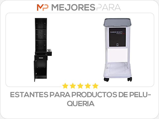 estantes para productos de peluqueria