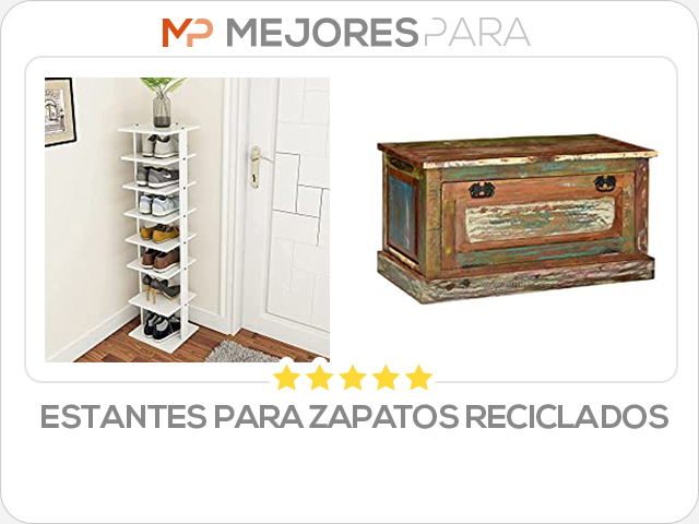 estantes para zapatos reciclados