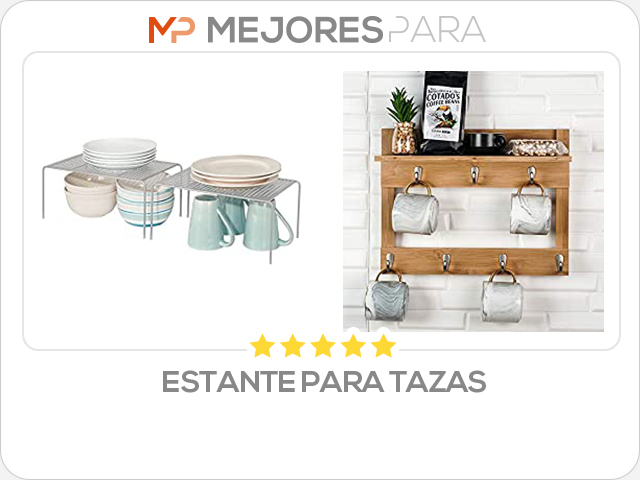 estante para tazas