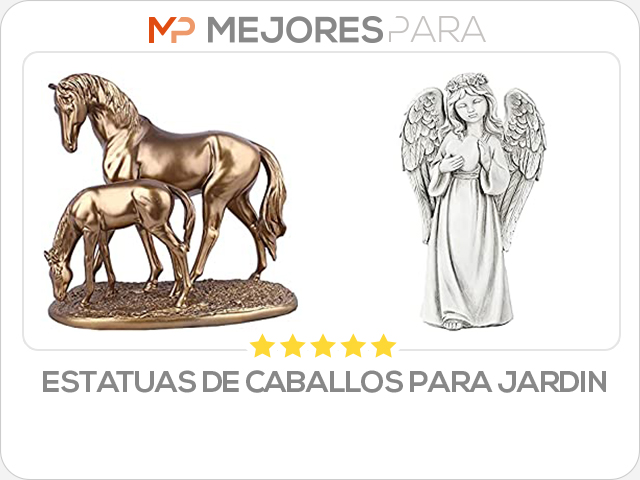 estatuas de caballos para jardin