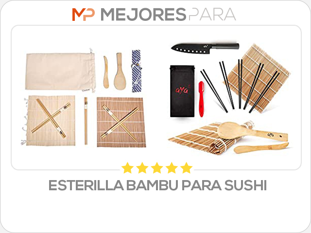 esterilla bambu para sushi