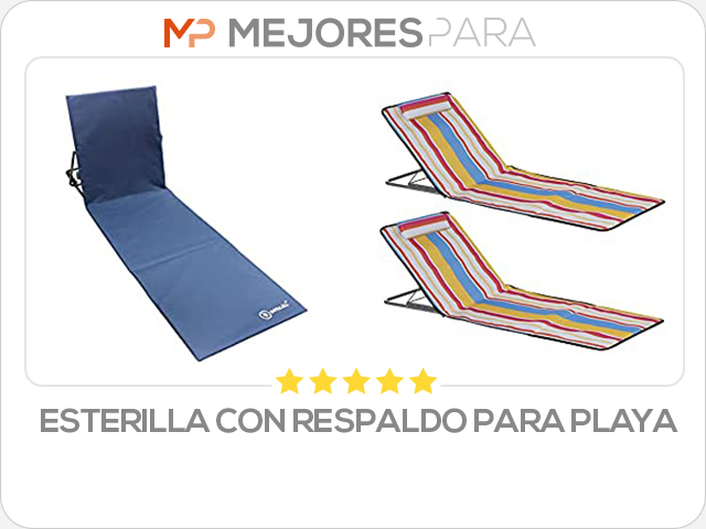 esterilla con respaldo para playa