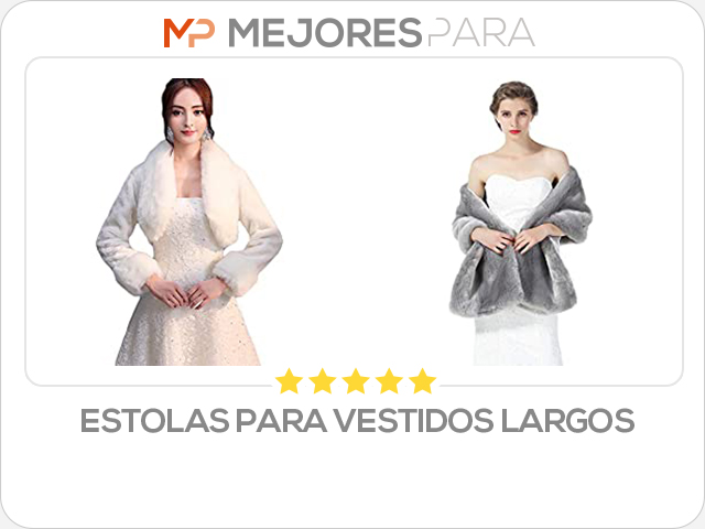 estolas para vestidos largos