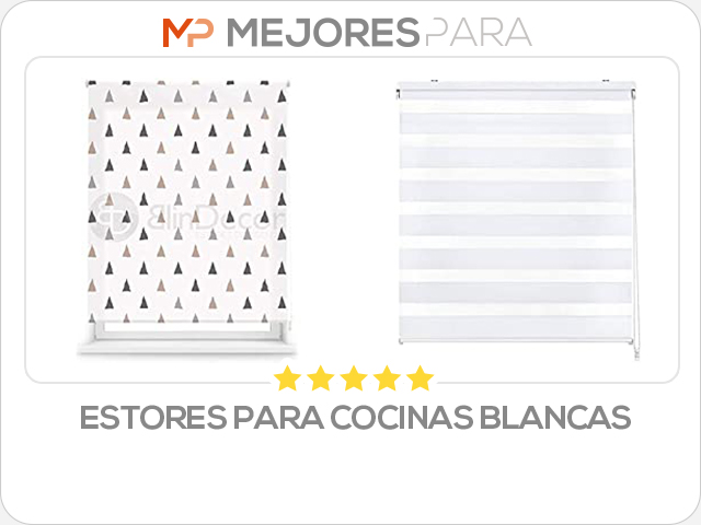 estores para cocinas blancas