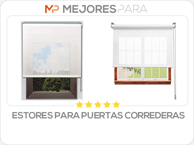 estores para puertas correderas