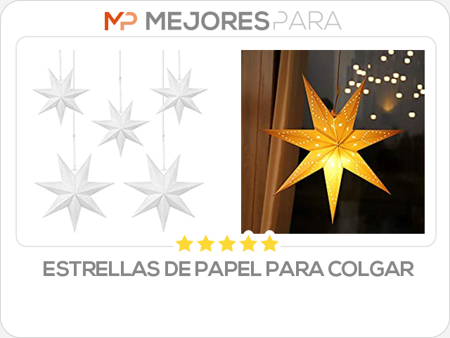 estrellas de papel para colgar