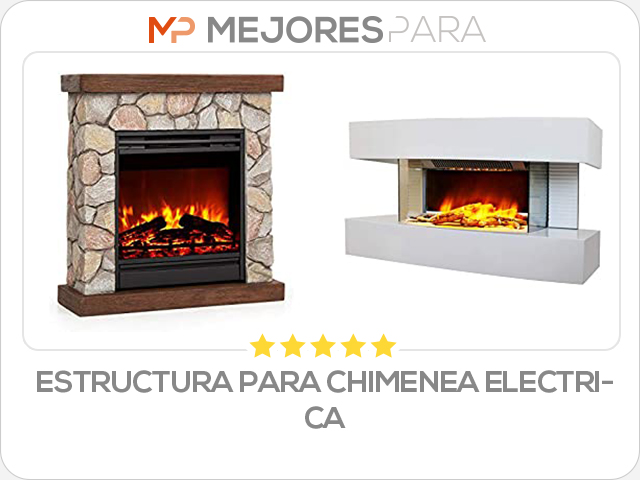 estructura para chimenea electrica