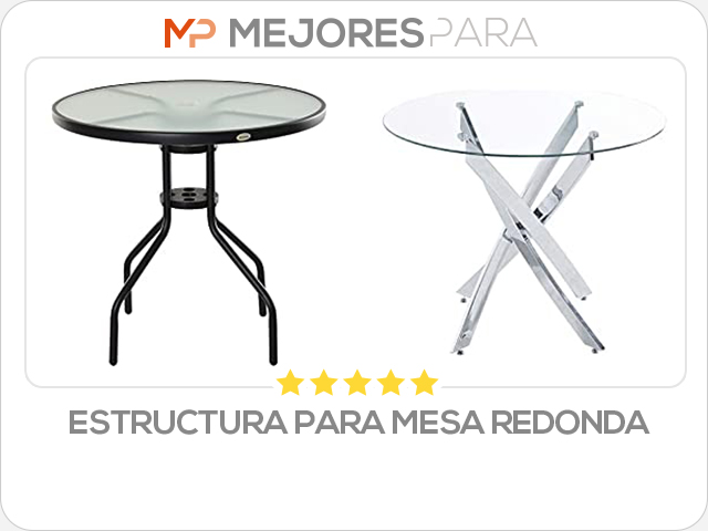 estructura para mesa redonda