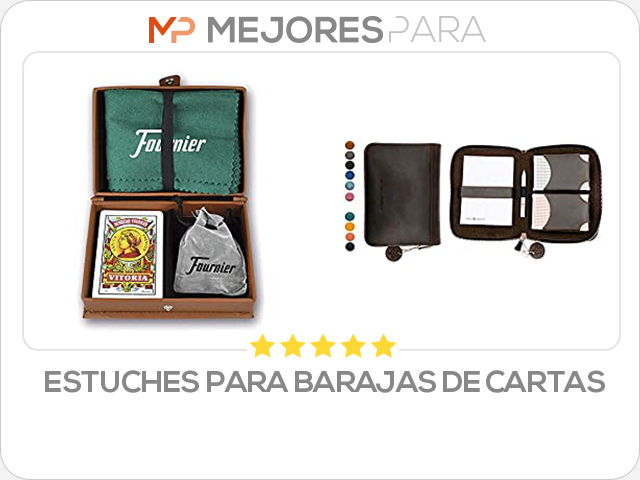 estuches para barajas de cartas