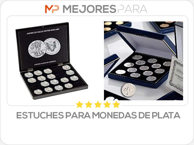 estuches para monedas de plata