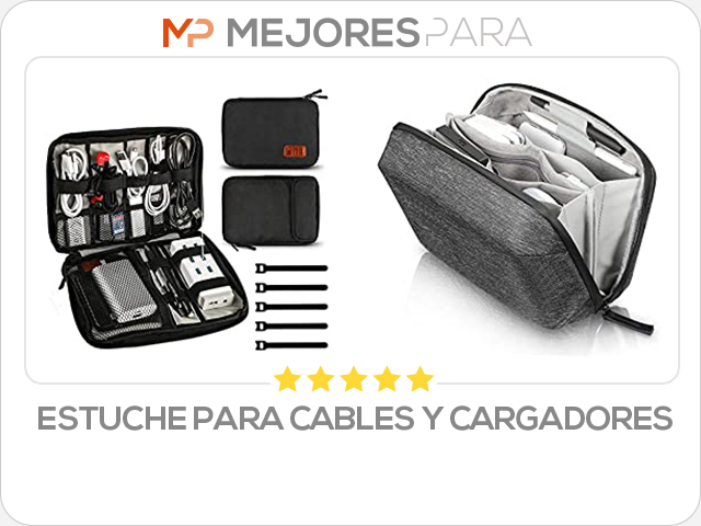 estuche para cables y cargadores