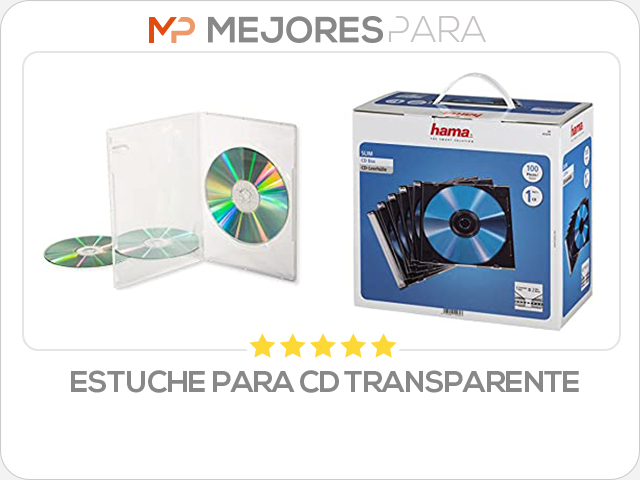 estuche para cd transparente