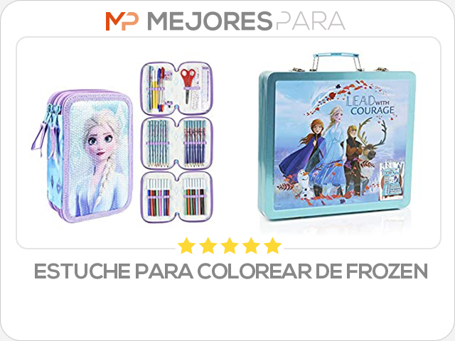 estuche para colorear de frozen