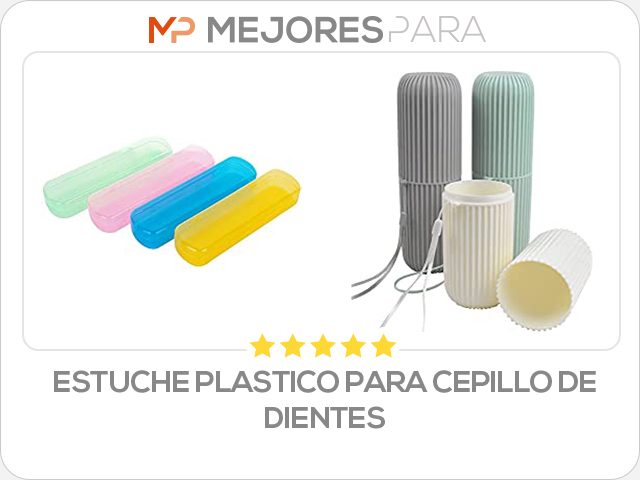 estuche plastico para cepillo de dientes