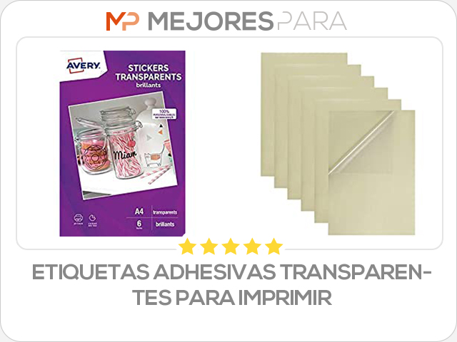 etiquetas adhesivas transparentes para imprimir