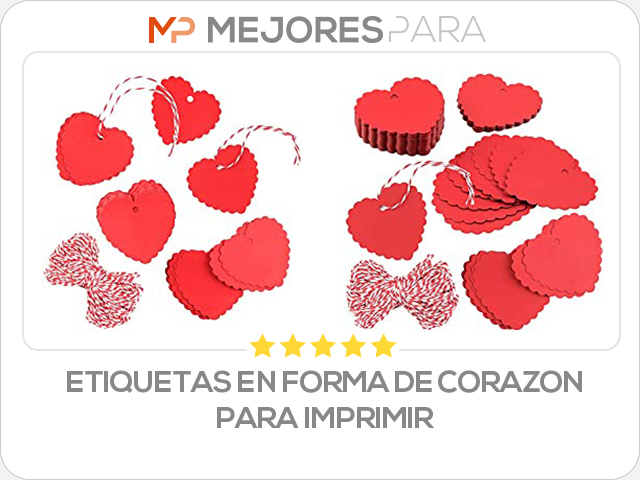 etiquetas en forma de corazon para imprimir