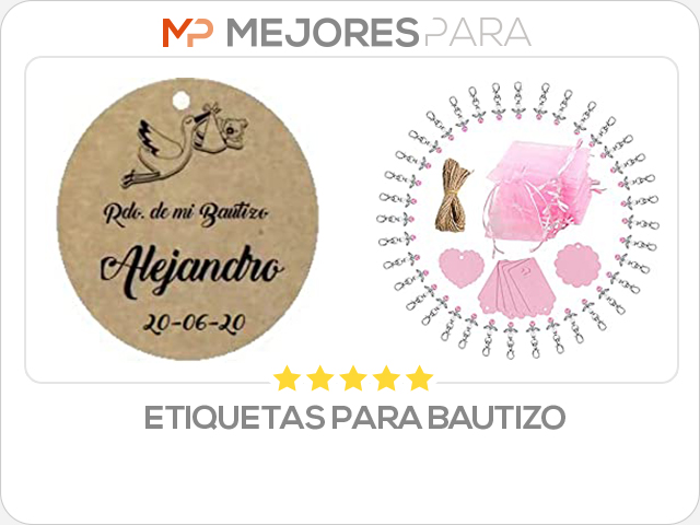 etiquetas para bautizo