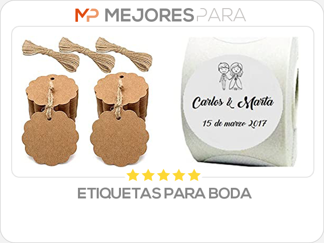 etiquetas para boda
