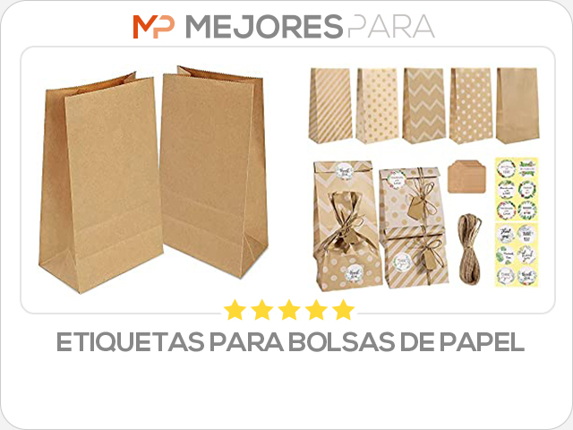 etiquetas para bolsas de papel