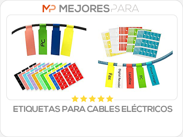etiquetas para cables eléctricos