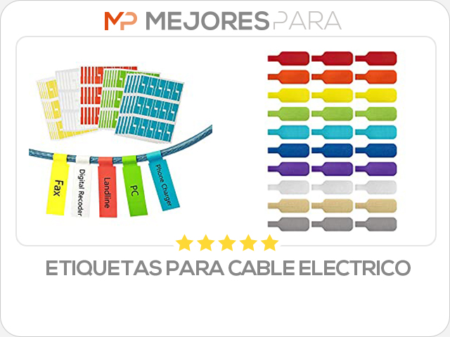 etiquetas para cable electrico