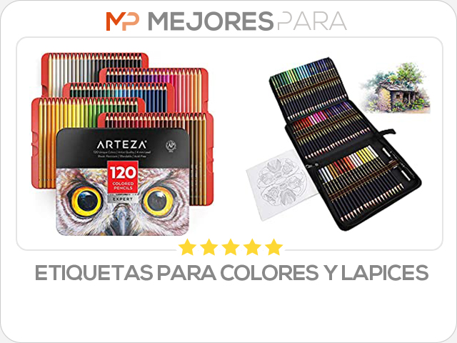 etiquetas para colores y lapices