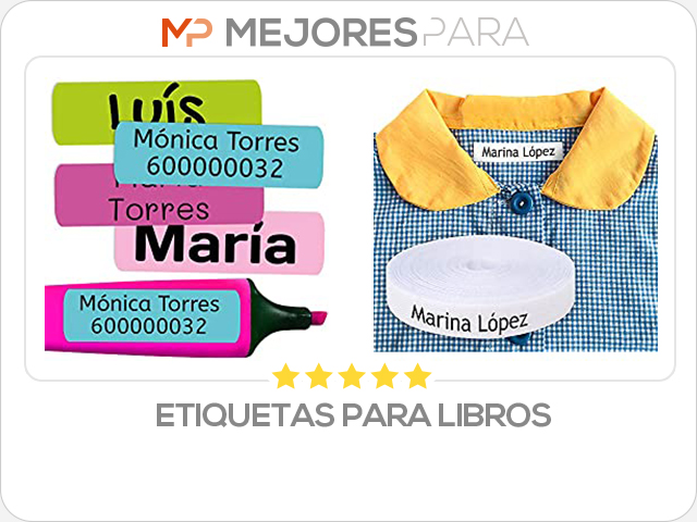 etiquetas para libros
