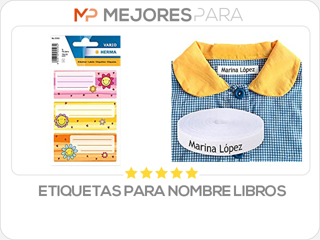 etiquetas para nombre libros