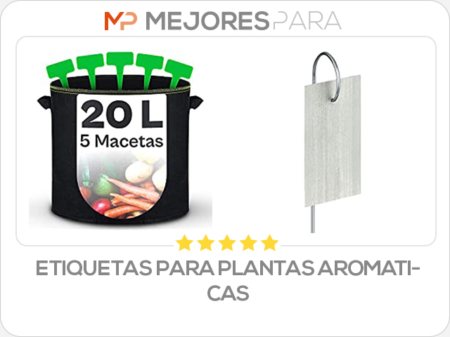 etiquetas para plantas aromaticas