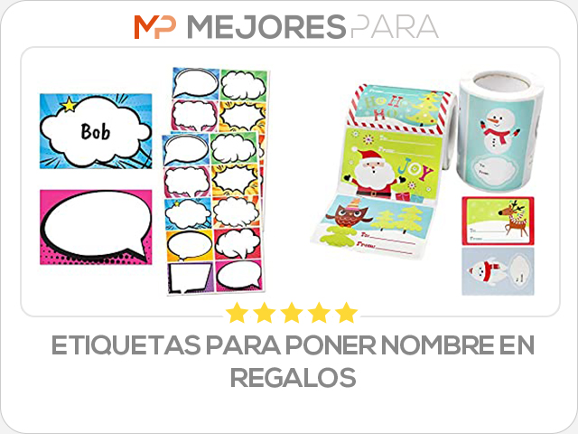 etiquetas para poner nombre en regalos