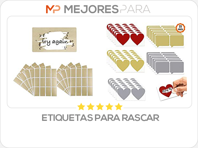 etiquetas para rascar