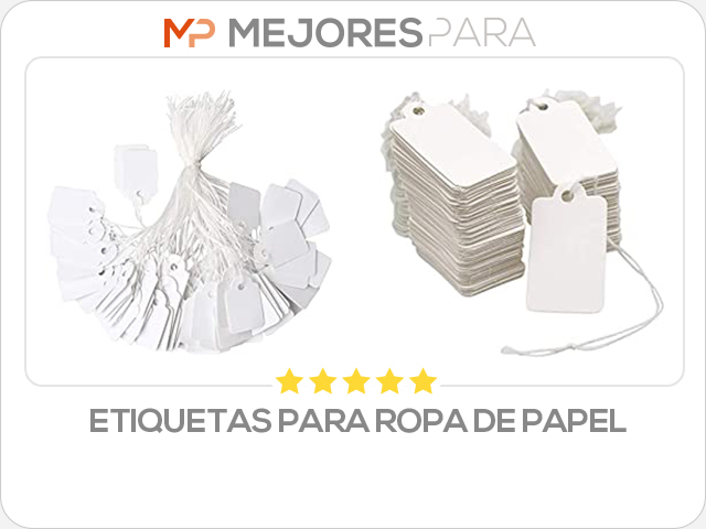 etiquetas para ropa de papel