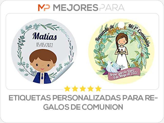 etiquetas personalizadas para regalos de comunion