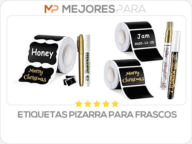 etiquetas pizarra para frascos