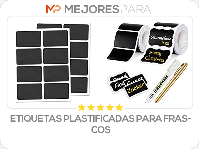 etiquetas plastificadas para frascos