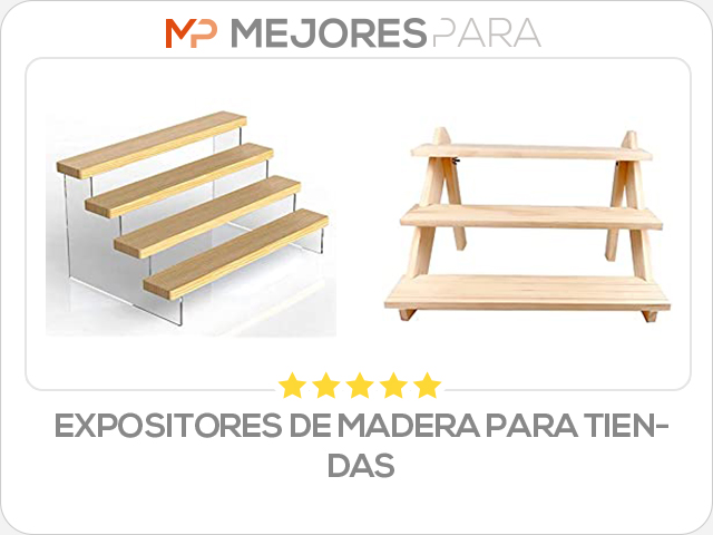 expositores de madera para tiendas