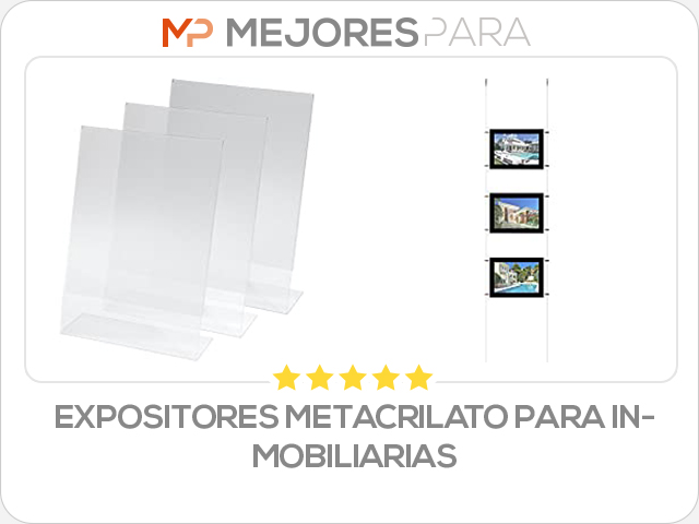 expositores metacrilato para inmobiliarias