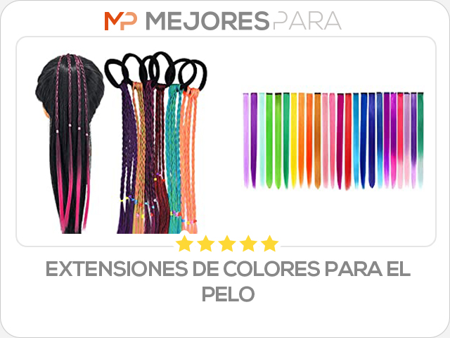 extensiones de colores para el pelo