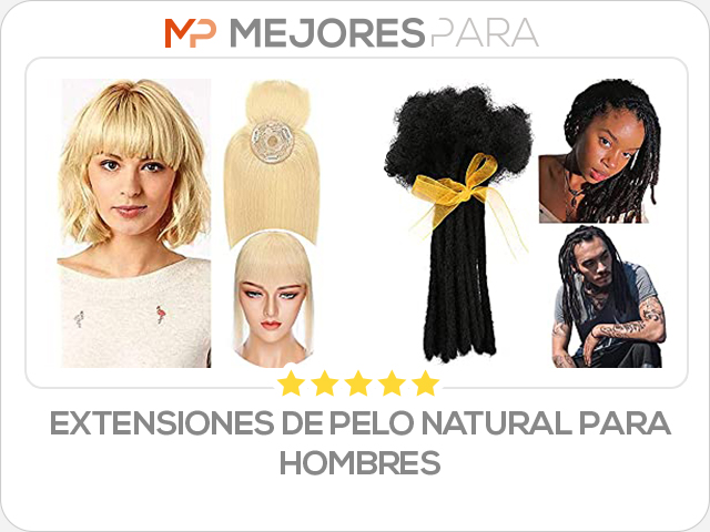 extensiones de pelo natural para hombres