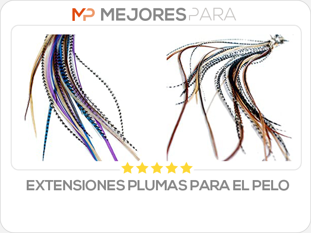 extensiones plumas para el pelo