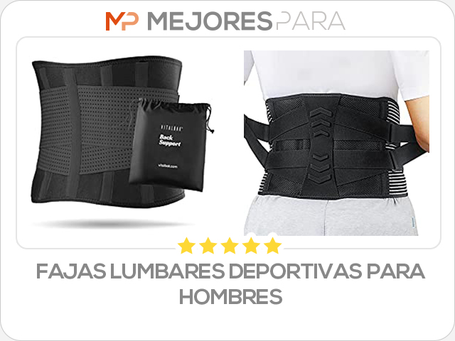 fajas lumbares deportivas para hombres