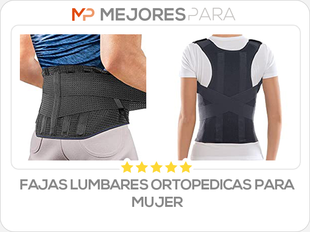 fajas lumbares ortopedicas para mujer