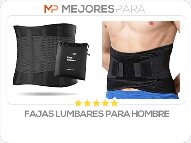 fajas lumbares para hombre