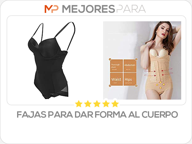 fajas para dar forma al cuerpo