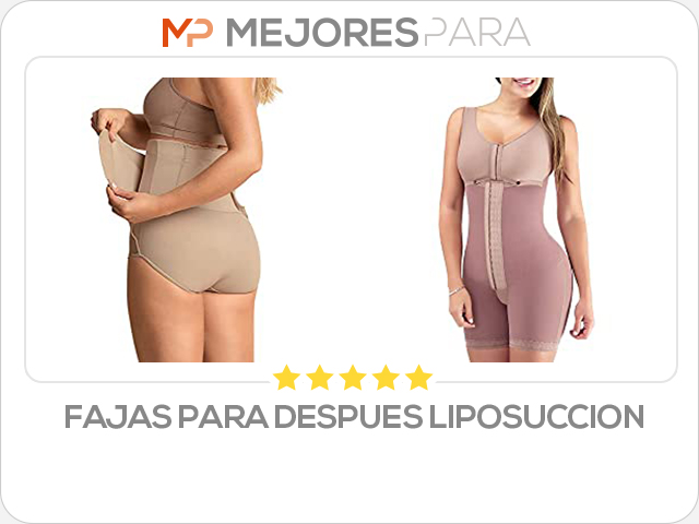 fajas para despues liposuccion